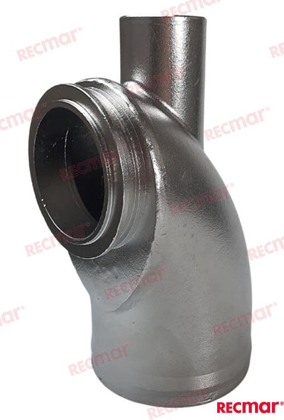 Codo Escape Inox Yanmar 119773-13501