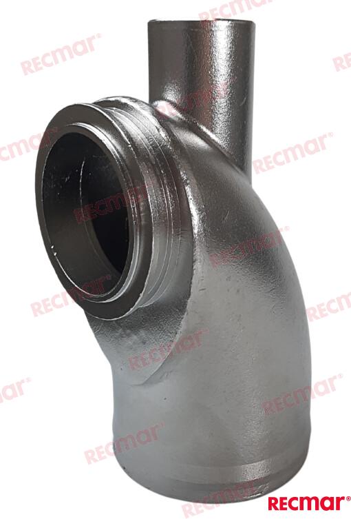 Codo Escape Inox Yanmar 119773-13501