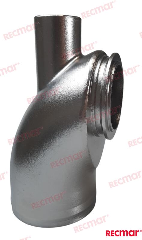 Codo Escape Inox Yanmar 119773-13501
