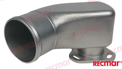 Codo Escape Yanmar Series 4JH/ Inox