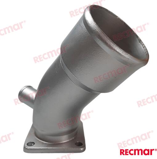 Codo Escape Yanmar 3JH/4JH Series Inox