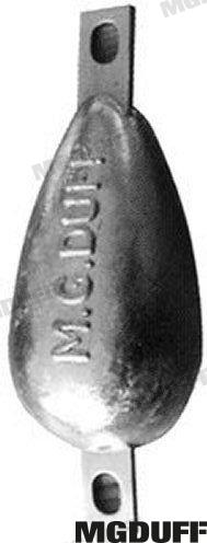 Anodo Placa Zinc 2,1 Kg M10 Mgduff