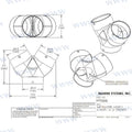Y Para Mang. Entrada 6" Salidas 6" MSI