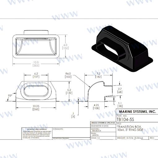 Plenum 10X4 Salidad Inferior 5" MSI