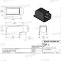 Plenum 8X4 Salida Lateral 4" MSI