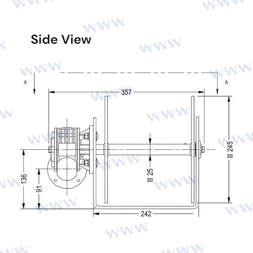 Molinete Muir DW08 24V