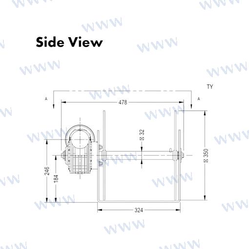 Molinete Muir DW12 24V