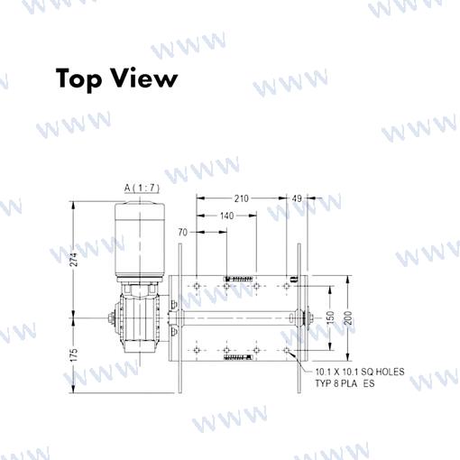 Molinete Muir DW12 24V