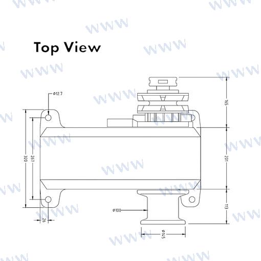 Molinete Muir HR420024V 10MM (3/8") Grlc