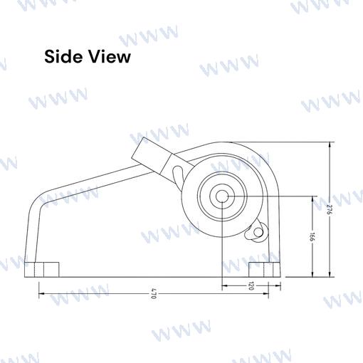 Molinete Muir HR420024V 12-13MM (1/2")GR
