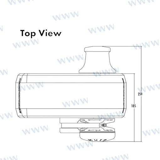 Molinete Muir HR650 12V 6MM Quick