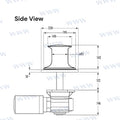 Molinete Muir Capstan VC3500 12V