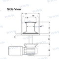Molinete Muir Capstan VC500 12V