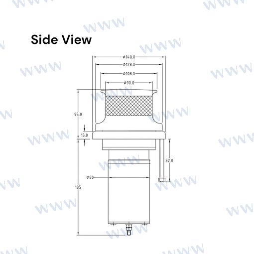 Molinete Muir VC800 12V