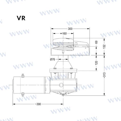 Molinete Muir VR4000 24V 12-13MM (1/2")