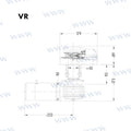 Molinete Muir VR600 12V 6MM + Std Pack Quick