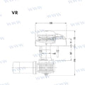 Molinete Muir VR850 12V 6MM (1/4") + Rm Quick