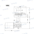 Molinete Muir VRC1250 24V 6MM (1/4")+ Rm Quick