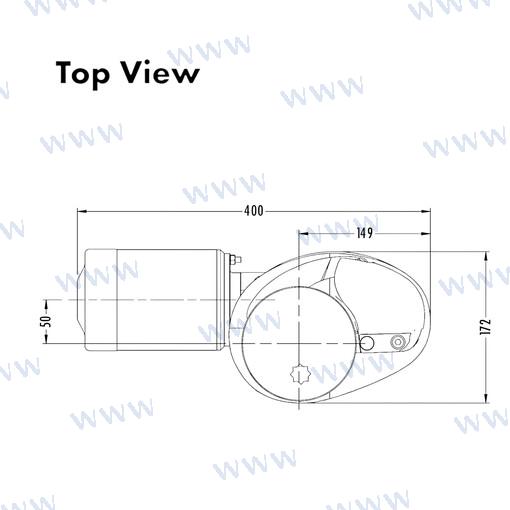 Molinete Muir VRC1250 24V 6MM (1/4")+ Rm Quick
