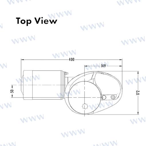 Molinete Muir VRC1250 24V 8MM (5/16") + Quick