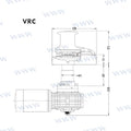 Molinete Muir VRC2200 12V 8MM (5/16") +