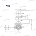 Molinete Muir VRC3500 12V 10MM (3/8") +