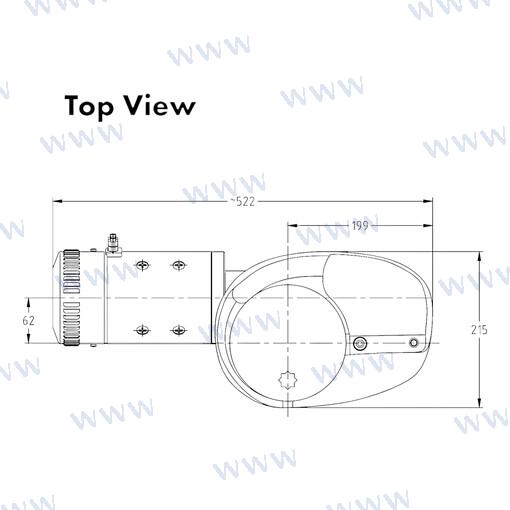 Molinete Muir VRC3500 12V 8MM (5/16") +