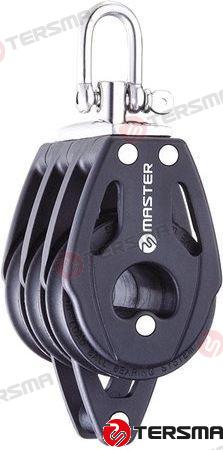 Polea Triple Giratoria C/arraigo 29MM Tersma