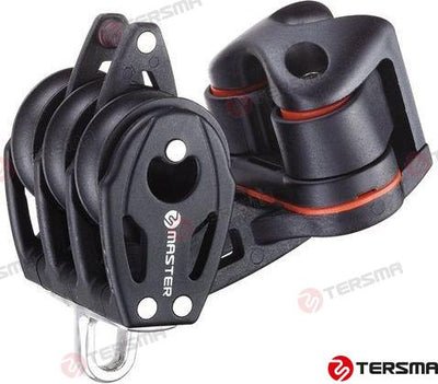 Polea Triple C/arraigo Y Mordaza 29MM Tersma