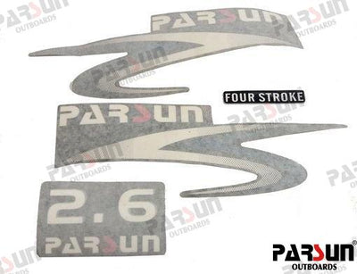 Top Cowling Sticker For 2.6HP Parsun