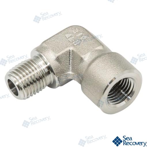 ELB90 St 1/4MPTX1/4FPT 316SS Sea Recovery
