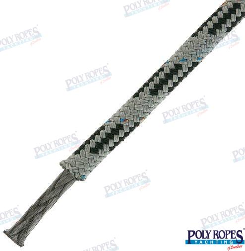 Prorace Four Gris/negro 12 Mm (165 M) Poly Ropes