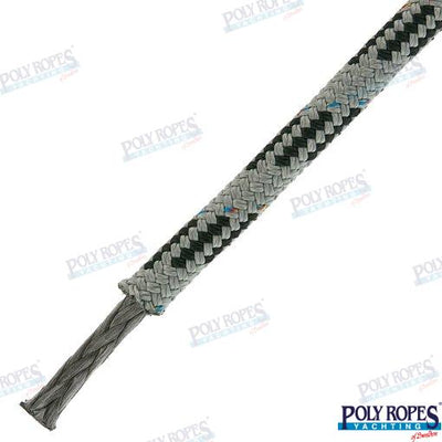 Prorace Four Gris/negro 6 Mm (185 M) Poly Ropes