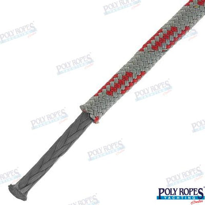 Prorace Four Gris/rojo 6 Mm (185 M) Poly Ropes