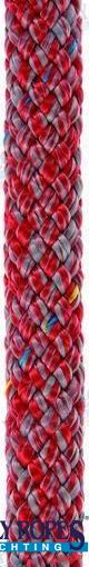 POLY-BRAID-32 8 Mm Gris/rojo (150M) Poly Ropes