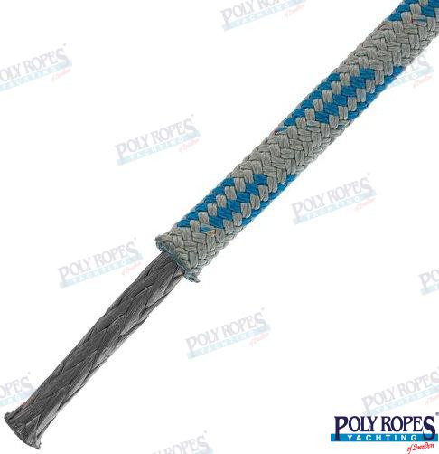 Prorace Four Gris/azul 10 Mm (220 M) Poly Ropes