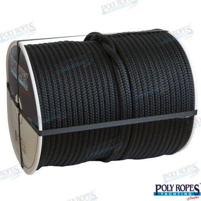 Cabo Amarre Trenz. Flexline 12 Mm Negro Poly Ropes
