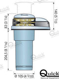 Molinete Vertical 500W 12V 6 Mm Quick
