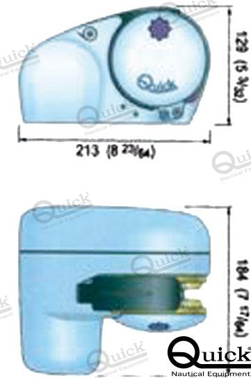 Molinete Horizontal 250W 12V 6 Mm S/c Quick