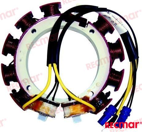 Stator J&e - 6 Cilindros (35 Amp) OMC 582574, 583050, 583274, 583668, 763785