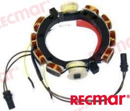 Stator J&e- 4 Cilindros (9 Amp) OMC 582016, 582497, 582867, 583023, 583104, 583671, 583672, 581030, 581987