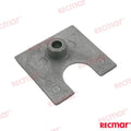 Placa Mercury 4,5-7HP 50X48mm (zn) Mercruiser