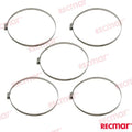 Abrazadera Inox SMO254 175-205 12mm (5) Recmar