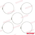 Abrazadera Inox SMO254 175-205 12mm (5) Recmar