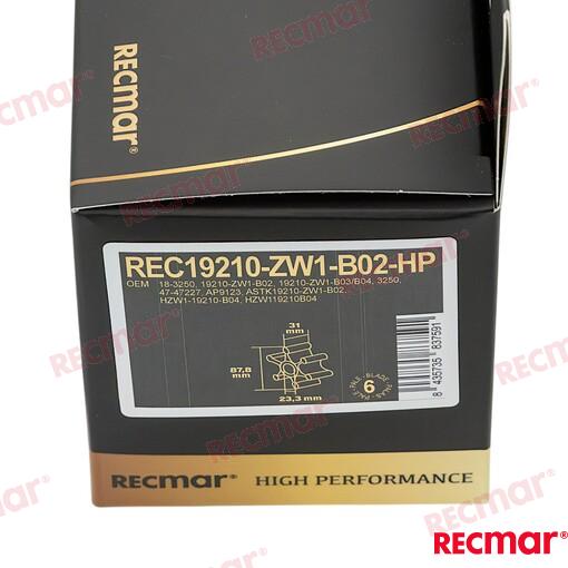 Impulsor Honda 75/90/115/130 Tohatsu (Ref. REC19210-ZW1-B02-HP)