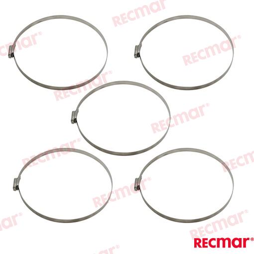 Abrazadera Inox SMO254 200-231 12mm (5) Recmar