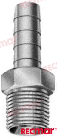 Entronque Laton 1/4" NPTX1/4 Recmar