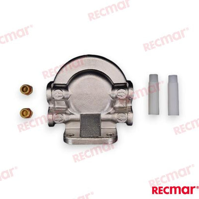 Soporte Filtro Acero Inox 1/4" Rosca Recmar