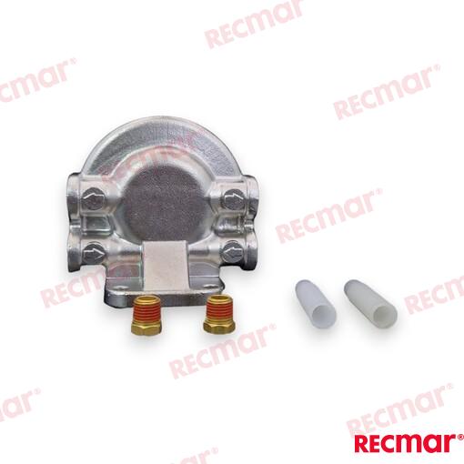 Soporte Filtro Acero Inox 1/4" Rosca Recmar