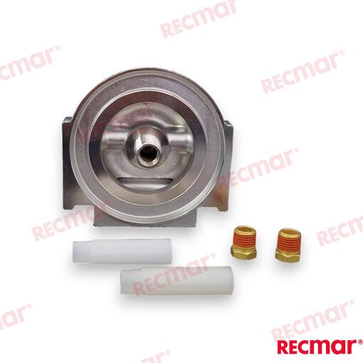 Soporte Filtro Acero Inox 1/4" Rosca Recmar